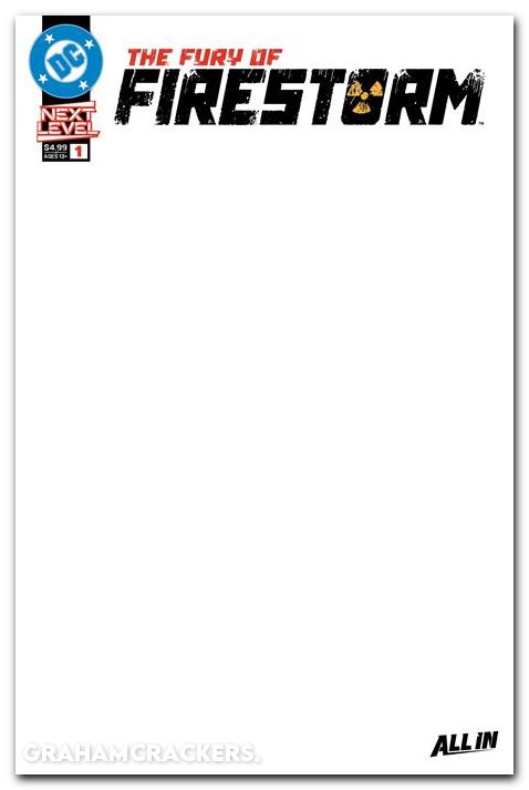 Fury Of Firestorm #1 (2026) cover f blank variant