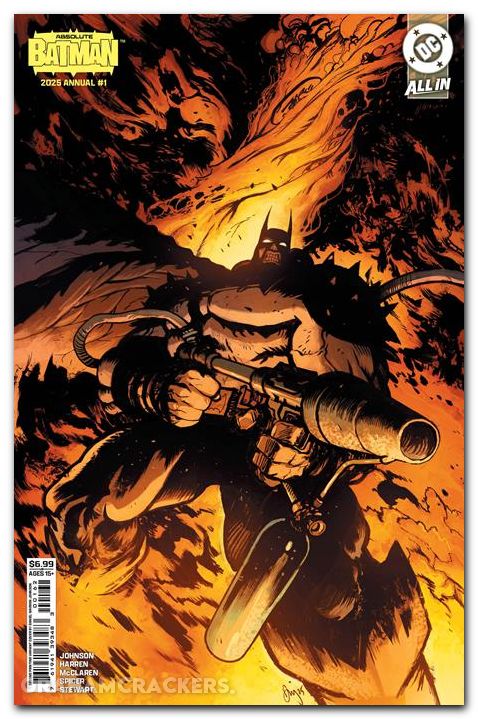 Absolute Batman Annual #1 (2025) second print cover b johnson flamethrower variant
