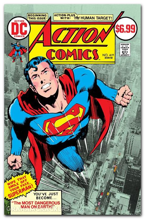 Action Comics #419 (1938) 2026 facsimile edition cover b adams foil variant
