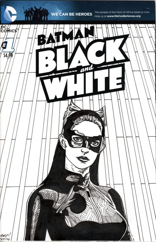 Batman Black and White #1 (2013) blank variant parkin signed