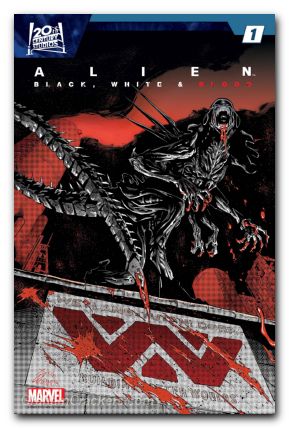 Alien Black White And Blood