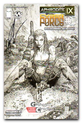 Aphrodite IX Cyberforce #1 (2014) hawkins signed