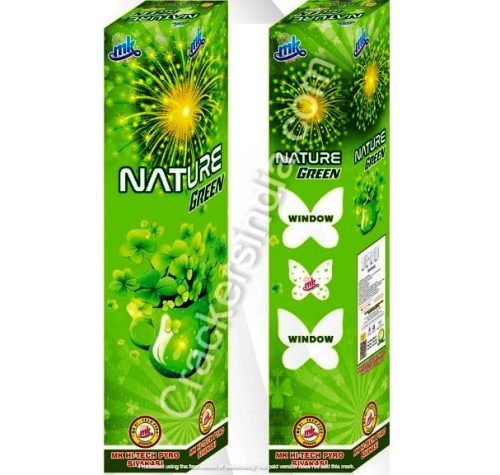 NATURAL GREEN - 4 " COMETS FANCY CRACKERS - Image 1