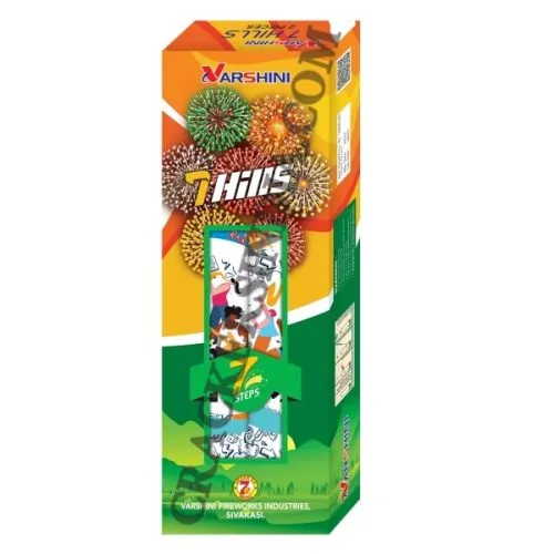 7 HILLS 3 3/4" -7 STEPS COMETS FANCY CRACKERS -1 PCS - Image 1