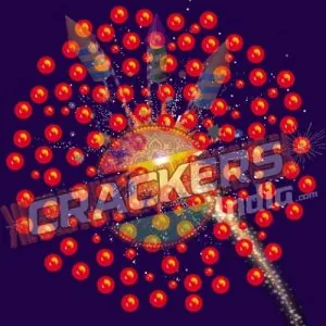 RED MIRCHI 4 3/4" COMETS FANCY CRACKERS