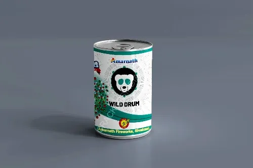 WILD DRUM TIN FANCY FOUNTAINS - Image 1