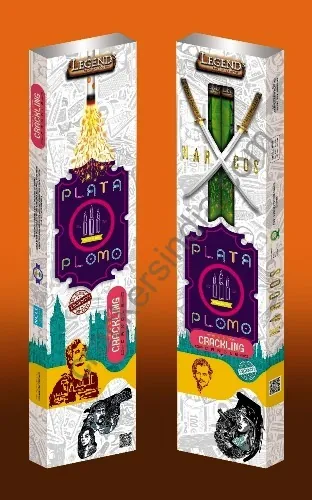 PLATA PLOMO CRACKLING CANDLE  -(2 PCS) - Image 1